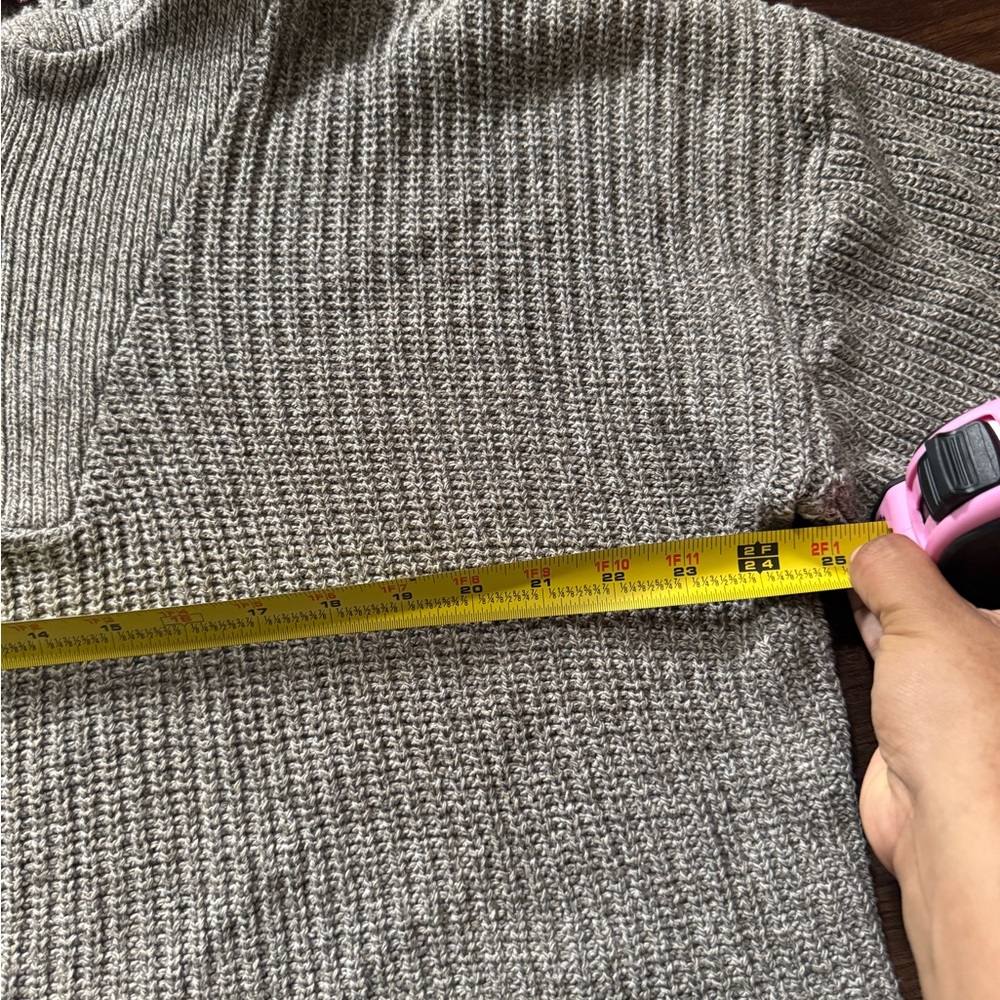 Liberty Vintage Henley‎ Sweater Cropped - Picture 2 of 5